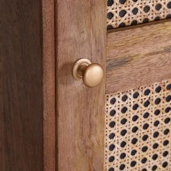 Naturoo Kommode Nyack I - Mango massiv / Wiener Geflecht - Mango / Gold -Wohnzimmermöbel boutique en ligne 1000211468 200504 13495000237 DETAILS P000000001000211468