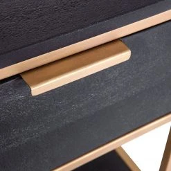 Jack & Alice Konsolentisch Harbin I - Akazie massiv / Metall - Akazie Schwarz / Gold -Wohnzimmermöbel boutique en ligne 1000211471 200504 13495100246 DETAILS P000000001000211471