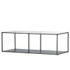 Loftscape Couchtisch Carrabelle I - Glas / Metall - Grau / Anthrazit