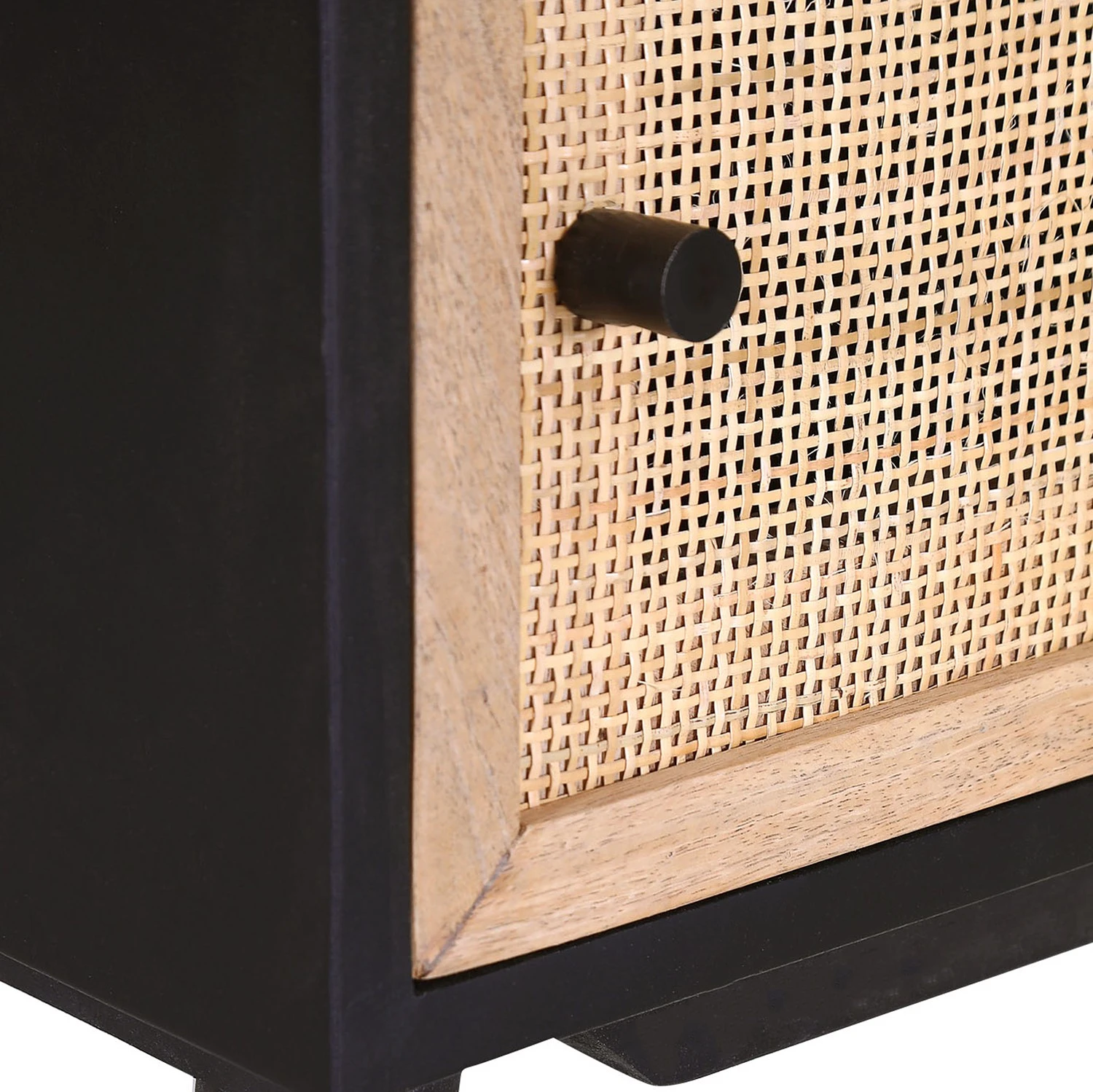 Red Living Kommode Lexham II - Mango massiv / Rattan - Mango / Mango Schwarz 2 Red Living Kommode Lexham II - Mango massiv / Rattan - Mango / Mango Schwarz – Bild 2