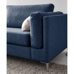 Studio Copenhagen Ecksofa COSO Classic+ mit Longchair - Webstoff Inze: Blau - Breite: 287 cm - Longchair davorstehend links - Chrom glänzend 31 Studio Copenhagen Ecksofa COSO Classic+ mit Longchair - Webstoff Inze: Blau - Breite: 287 cm - Longchair davorstehend links - Chrom glänzend -Wohnzimmermöbel boutique en ligne 1000211866 200923 09514600206 DETAILS P000000001000211866