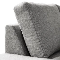 Studio Copenhagen Wohnlandschaft COSO Classic+ - Webstoff Inze: Hellgrau - Longchair davorstehend rechts / Ottomane links - Bettkasten - Chrom glänzend 46 Studio Copenhagen Wohnlandschaft COSO Classic+ - Webstoff Inze: Hellgrau - Longchair davorstehend rechts / Ottomane links - Bettkasten - Chrom glänzend -Wohnzimmermöbel boutique en ligne 1000212027 200811 17104101672 DETAILS P000000001000212027