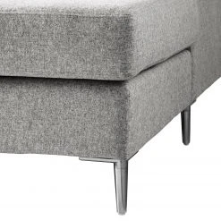 Studio Copenhagen Wohnlandschaft COSO Classic+ - Webstoff Inze: Hellgrau - Longchair davorstehend rechts / Ottomane links - Bettkasten - Chrom glänzend 55 Studio Copenhagen Wohnlandschaft COSO Classic+ - Webstoff Inze: Hellgrau - Longchair davorstehend rechts / Ottomane links - Bettkasten - Chrom glänzend -Wohnzimmermöbel boutique en ligne 1000212027 200811 17104501681 DETAILS P000000001000212027