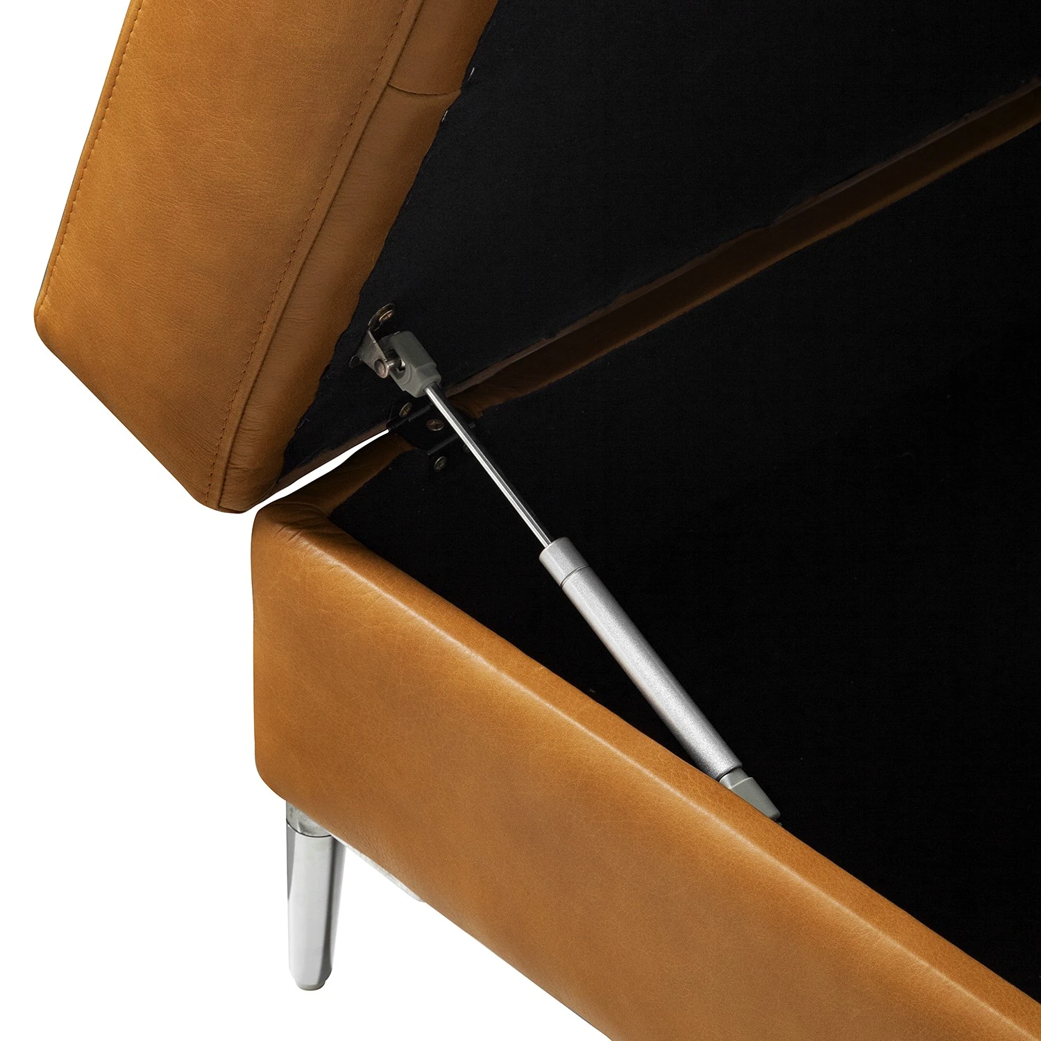 Studio Copenhagen Wohnlandschaft COSO Classic+ - Echtleder Taru: Hellbraun - Longchair davorstehend rechts / Ottomane links - Bettkasten - Chrom glänzend 25 Studio Copenhagen Wohnlandschaft COSO Classic+ - Echtleder Taru: Hellbraun - Longchair davorstehend rechts / Ottomane links - Bettkasten - Chrom glänzend – Bild 25