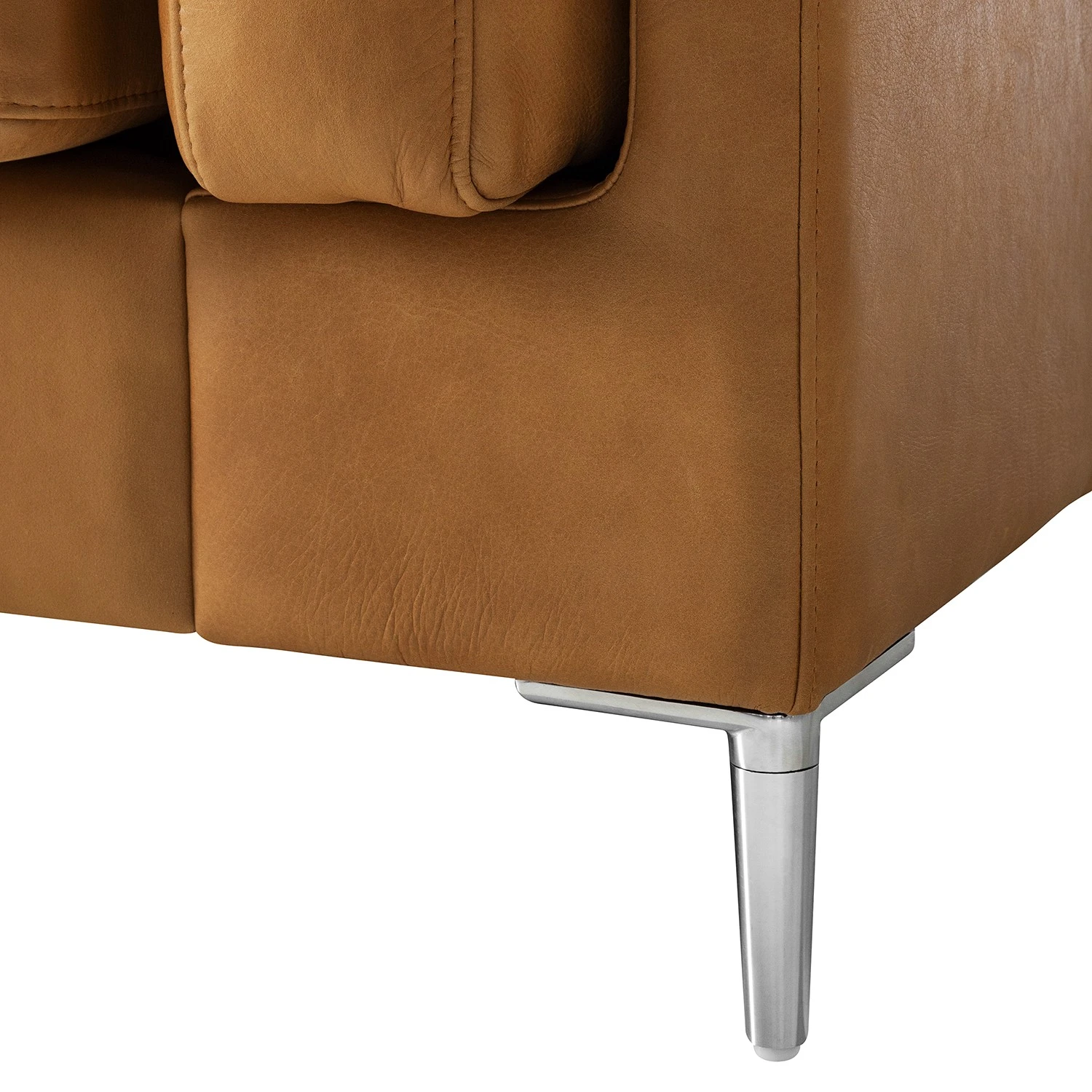 Studio Copenhagen Wohnlandschaft COSO Classic+ - Echtleder Taru: Hellbraun - Longchair davorstehend rechts / Ottomane links - Bettkasten - Chrom glänzend 28 Studio Copenhagen Wohnlandschaft COSO Classic+ - Echtleder Taru: Hellbraun - Longchair davorstehend rechts / Ottomane links - Bettkasten - Chrom glänzend – Bild 28