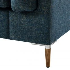 Studio Copenhagen 2,5-Sitzer Sofa COSO Classic+ - Chenille Rufi: Blau - Eiche Dunkel -Wohnzimmermöbel boutique en ligne 1000212738 200825 13135500097 DETAILS P000000001000212738
