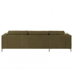 Studio Copenhagen Ecksofa COSO Classic+ mit Longchair - Echtleder Taru: Olivgrün - Breite: 287 cm - Longchair davorstehend links - Eiche Dunkel -Wohnzimmermöbel boutique en ligne 1000212812 200825 13293000295 DETAILS P000000001000212812