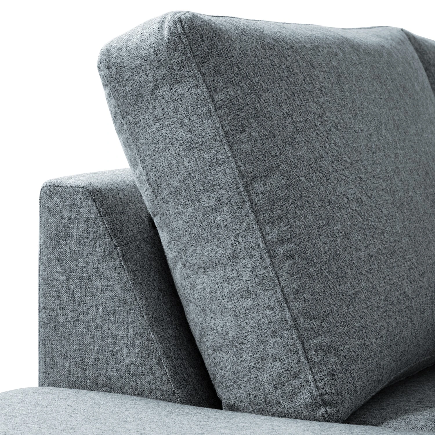 Studio Copenhagen Ecksofa COSO Classic+ mit Ottomane - Webstoff Inze: Graublau - Breite: 245 cm - Ottomane davorstehend links - Bettkasten - Eiche Dunkel 17 Studio Copenhagen Ecksofa COSO Classic+ mit Ottomane - Webstoff Inze: Graublau - Breite: 245 cm - Ottomane davorstehend links - Bettkasten - Eiche Dunkel – Bild 17