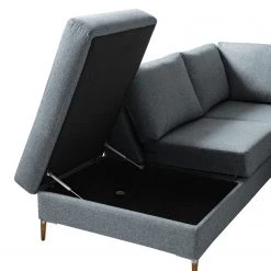 Studio Copenhagen Ecksofa COSO Classic+ mit Ottomane - Webstoff Inze: Graublau - Breite: 245 cm - Ottomane davorstehend links - Bettkasten - Eiche Dunkel 47 Studio Copenhagen Ecksofa COSO Classic+ mit Ottomane - Webstoff Inze: Graublau - Breite: 245 cm - Ottomane davorstehend links - Bettkasten - Eiche Dunkel -Wohnzimmermöbel boutique en ligne 1000212851 200825 13003200843 DETAILS P000000001000212851