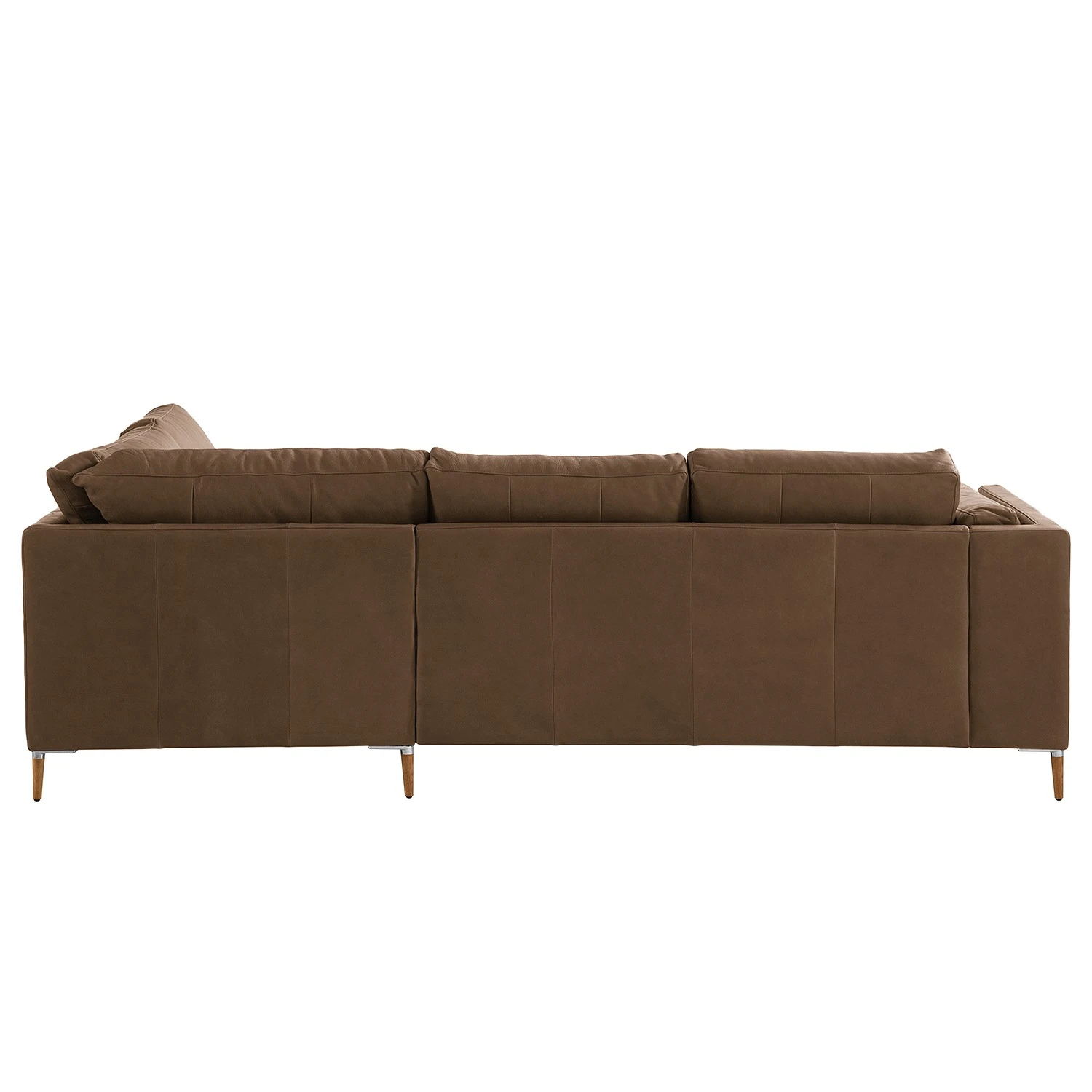 Studio Copenhagen Ecksofa COSO Classic+ mit Ottomane - Echtleder Taru: Nougat - Breite: 245 cm - Ottomane davorstehend rechts - Bettkasten - Eiche Dunkel 8 Studio Copenhagen Ecksofa COSO Classic+ mit Ottomane - Echtleder Taru: Nougat - Breite: 245 cm - Ottomane davorstehend rechts - Bettkasten - Eiche Dunkel – Bild 8