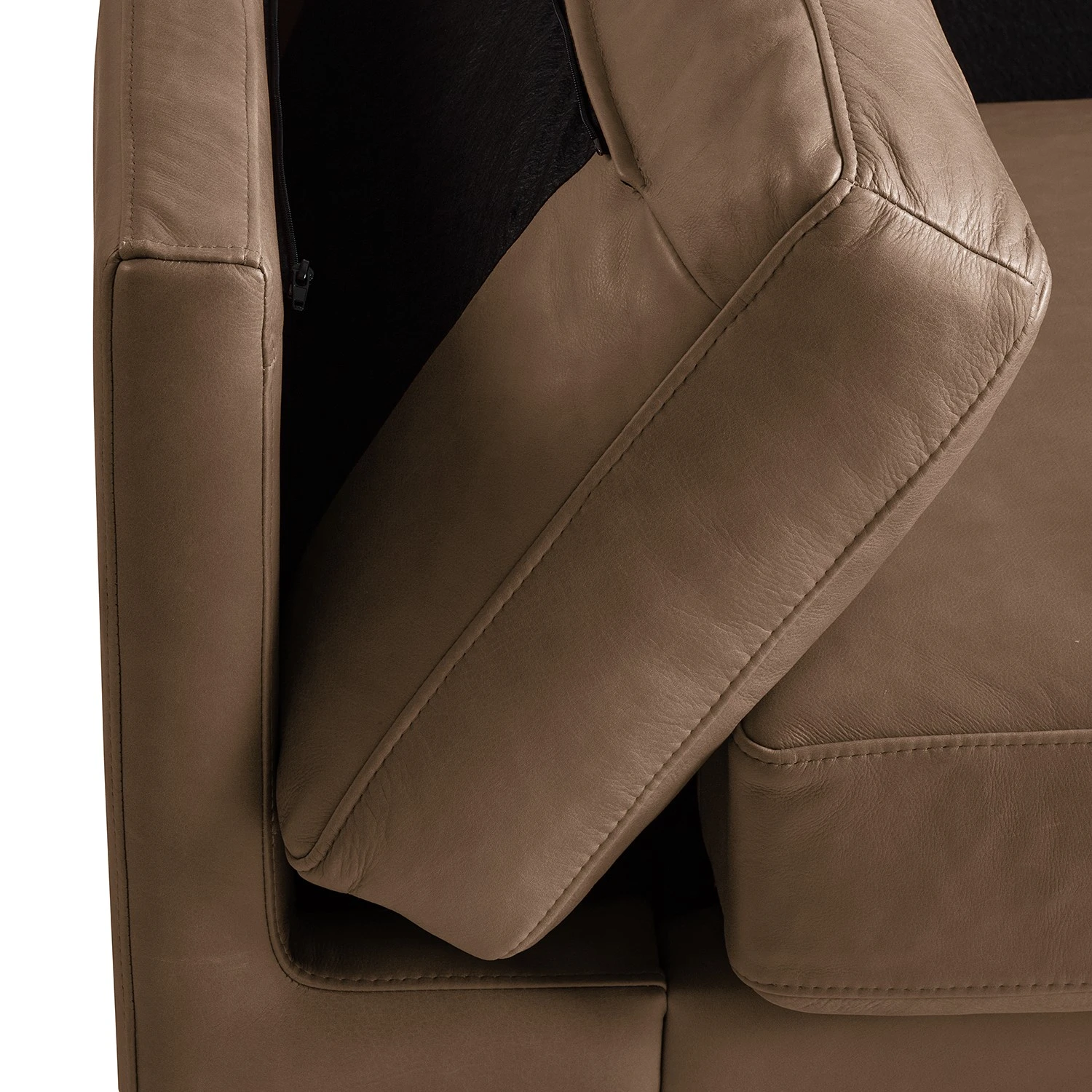 Studio Copenhagen Ecksofa COSO Classic+ mit Ottomane - Echtleder Taru: Nougat - Breite: 245 cm - Ottomane davorstehend rechts - Bettkasten - Eiche Dunkel 18 Studio Copenhagen Ecksofa COSO Classic+ mit Ottomane - Echtleder Taru: Nougat - Breite: 245 cm - Ottomane davorstehend rechts - Bettkasten - Eiche Dunkel – Bild 18