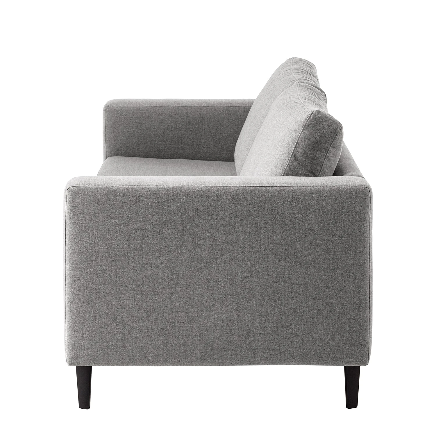 Studio Copenhagen 3-Sitzer Sofa COSO Classic - Webstoff Milan: Hellgrau - Buche 6 Studio Copenhagen 3-Sitzer Sofa COSO Classic - Webstoff Milan: Hellgrau - Buche – Bild 6