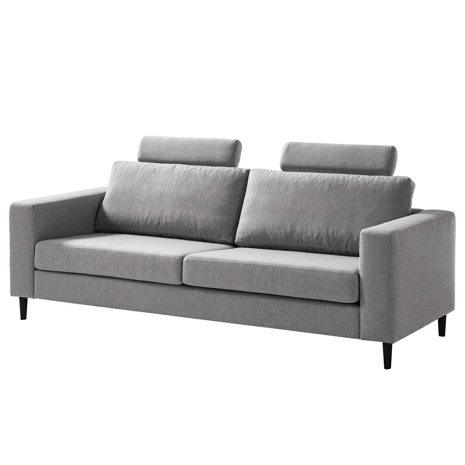 Studio Copenhagen 3-Sitzer Sofa COSO Classic - Webstoff Milan: Hellgrau - Buche 8 Studio Copenhagen 3-Sitzer Sofa COSO Classic - Webstoff Milan: Hellgrau - Buche – Bild 8