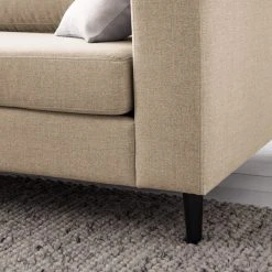 Studio Copenhagen 2-Sitzer Sofa COSO Classic - Webstoff Milan: Beige - Buche -Wohnzimmermöbel boutique en ligne 1000213016 201023 11040900075 DETAILS P000000001000213016