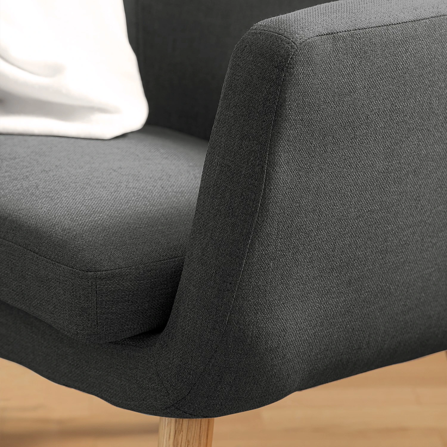 Mørteens Sessel Nicholas - Webstoff - Dunkelgrau 12 Mørteens Sessel Nicholas - Webstoff - Dunkelgrau – Bild 12