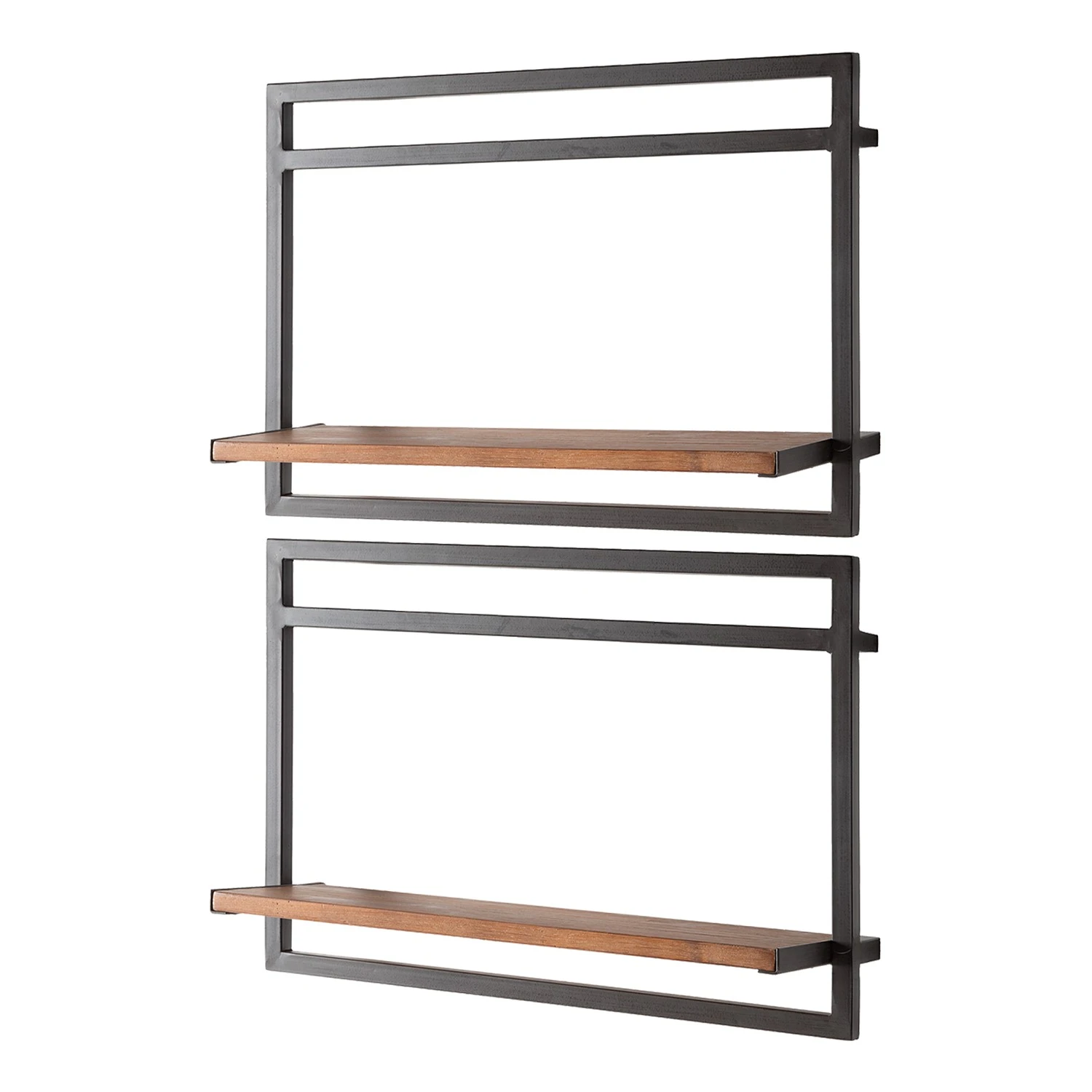 Ars manufacti Wandregal-Set Manchester II (5-teilig) - Akazie massiv / Metall - Akazie / Anthrazit 4 Ars manufacti Wandregal-Set Manchester II (5-teilig) - Akazie massiv / Metall - Akazie / Anthrazit – Bild 4