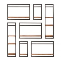 Ars manufacti Wandregal-Set Manchester VI (7-teilig) - Akazie massiv / Metall - Akazie / Anthrazit 14 Ars manufacti Wandregal-Set Manchester VI (7-teilig) - Akazie massiv / Metall - Akazie / Anthrazit -Wohnzimmermöbel boutique en ligne 1000213212 200713 18104000010 DETAILS P000000001000213212