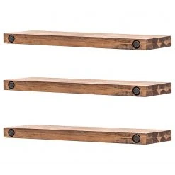 Ars manufacti Wandboard Manchester (3er-Set) - Akazie massiv - Breite: 60 cm