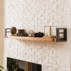 Ars manufacti Wandboard Manchester (2er-Set) - Akazie massiv / Metall - Akazie / Anthrazit - Breite: 110 cm 8 Ars manufacti Wandboard Manchester (2er-Set) - Akazie massiv / Metall - Akazie / Anthrazit - Breite: 110 cm -Wohnzimmermöbel boutique en ligne 1000213217 210831 13323600015 MOOD DETAILS P000000001000213217 mood