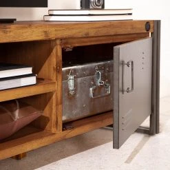 Ars manufacti Wohnkombination Manchester III (3-tlg) - Akazie massiv / Metall - Akazie / Anthrazit -Wohnzimmermöbel boutique en ligne 1000213222 220630 024 MOOD DETAILS P000000001000213222 mood