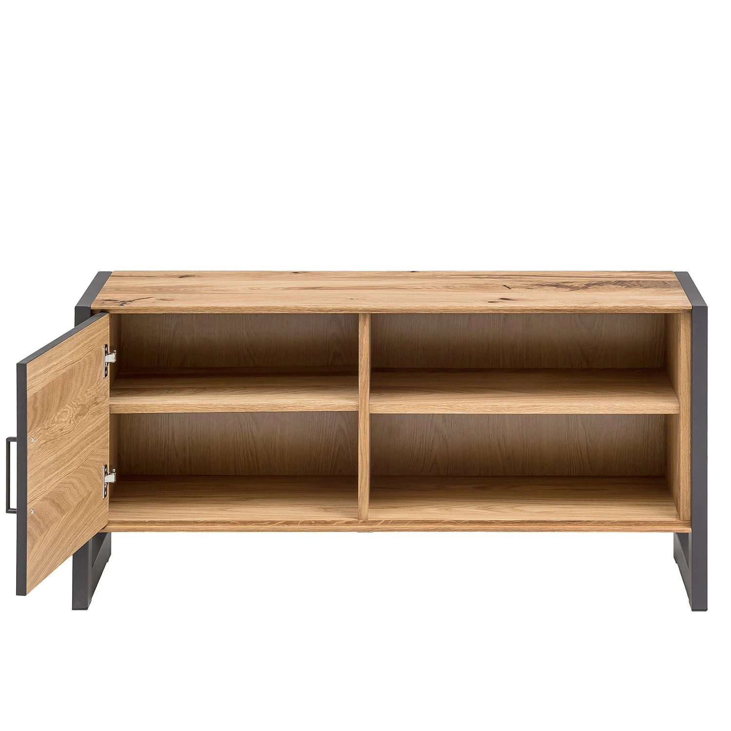 Naturoo TV-Lowboard Ironwood I - Echtholzfurnier / Metall - Alteiche / Grau 2 Naturoo TV-Lowboard Ironwood I - Echtholzfurnier / Metall - Alteiche / Grau – Bild 2