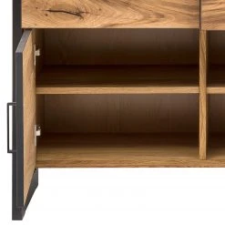 Naturoo Highboard Ironwood IV - Echtholzfurnier / Metall - Alteiche / Grau 9 Naturoo Highboard Ironwood IV - Echtholzfurnier / Metall - Alteiche / Grau -Wohnzimmermöbel boutique en ligne 1000213243 200512 14010300062 DETAILS P000000001000213243