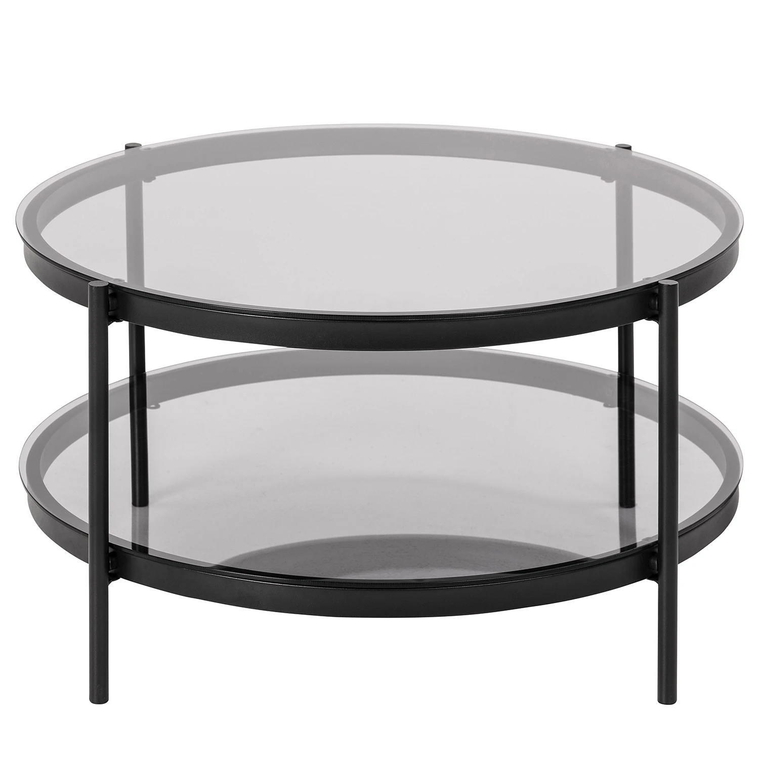 Red Living Couchtisch Totowa - Glas / Metall - Grau / Schwarz 2 Red Living Couchtisch Totowa - Glas / Metall - Grau / Schwarz – Bild 2