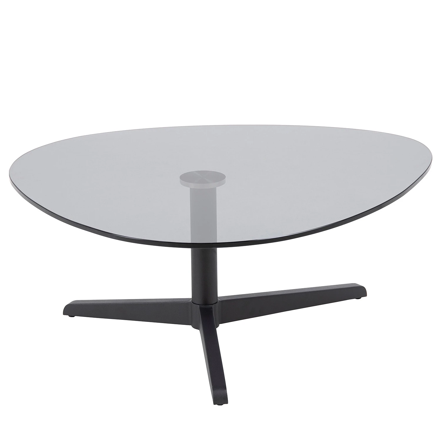 Red Living Couchtisch Mandan II - Glas / Metall - Grau / Schwarz 2 Red Living Couchtisch Mandan II - Glas / Metall - Grau / Schwarz – Bild 2