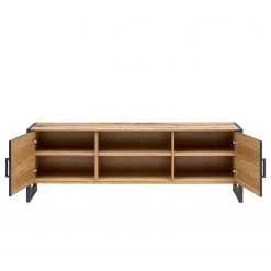 Naturoo TV-Lowboard Ironwood II - Echtholzfurnier / Metall - Alteiche / Grau -Wohnzimmermöbel boutique en ligne 1000213252 200512 14010600065 DETAILS P000000001000213252