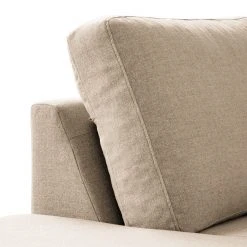 Studio Copenhagen Ecksofa COSO Classic mit Ottomane - Webstoff Milan: Beige - Breite: 238 cm - Ottomane davorstehend links - Bettkasten - Esche -Wohnzimmermöbel boutique en ligne 1000213552 200901 11294400451 DETAILS P000000001000213552