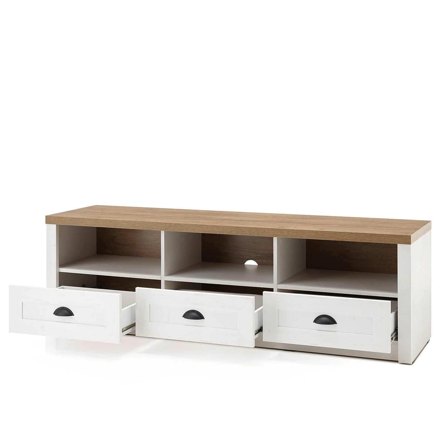 Norrwood Lowboard Proville II - Eiche Weiß Dekor / Eiche Dekor 5 Norrwood Lowboard Proville II - Eiche Weiß Dekor / Eiche Dekor – Bild 5