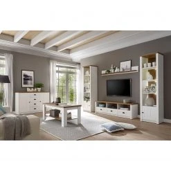 Norrwood Sideboard Proville II - Eiche Weiß Dekor / Eiche Dekor -Wohnzimmermöbel boutique en ligne 1000213899 200525 13152000160 MOOD DETAILS P000000001000213899 mood