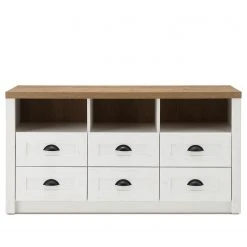 Norrwood Lowboard Proville I - Eiche Weiß Dekor / Eiche Dekor -Wohnzimmermöbel boutique en ligne 1000213903 200525 13155300189 DETAILS P000000001000213903