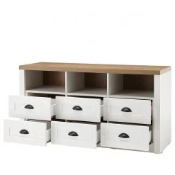 Norrwood Lowboard Proville I - Eiche Weiß Dekor / Eiche Dekor -Wohnzimmermöbel boutique en ligne 1000213903 200525 13155300190 DETAILS P000000001000213903