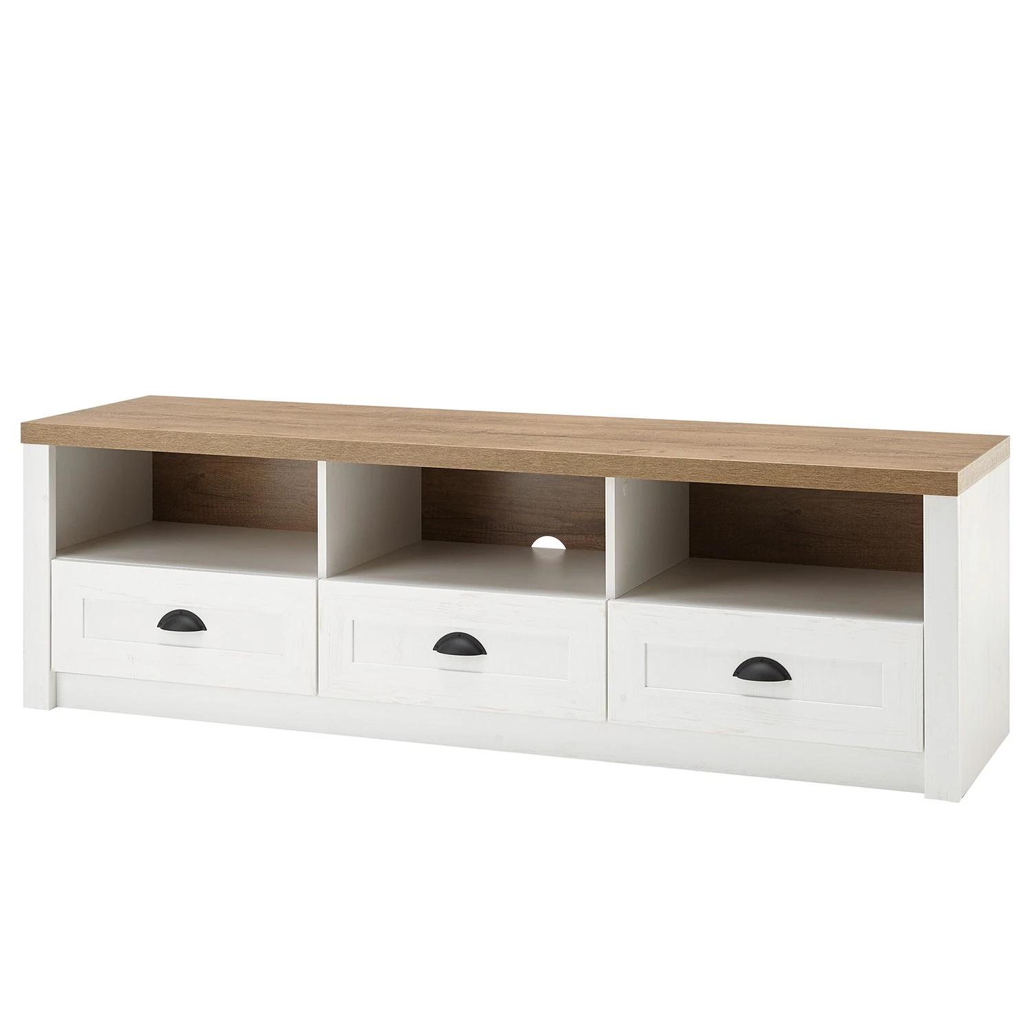 Norrwood Wohnwand Proville I (4-teilig) - Eiche Weiß Dekor / Eiche Dekor 9 Norrwood Wohnwand Proville I (4-teilig) - Eiche Weiß Dekor / Eiche Dekor – Bild 9