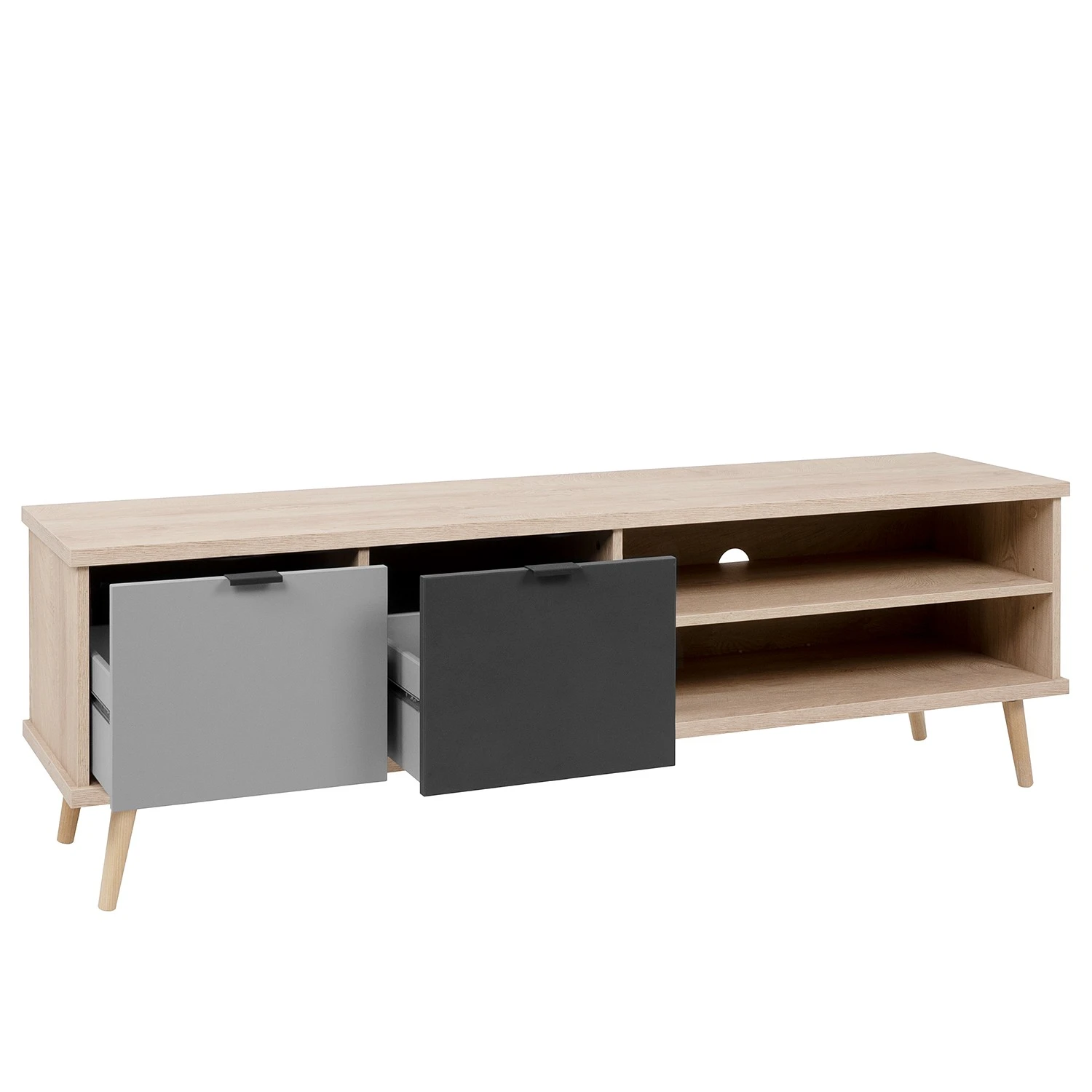 Mørteens TV-Lowboard Elysian - Grau / Eiche Dekor 8 Mørteens TV-Lowboard Elysian - Grau / Eiche Dekor – Bild 8