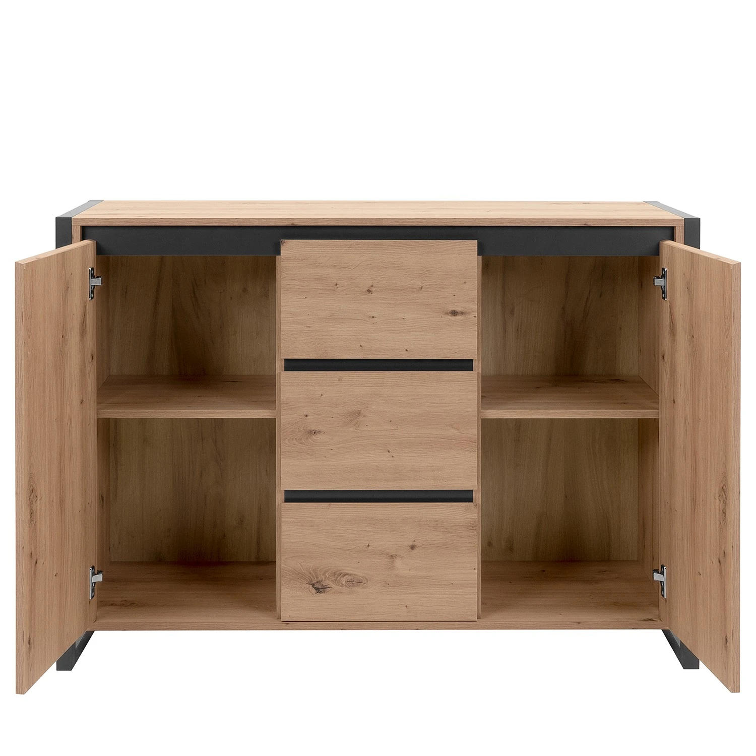 Red Living Kommode Denville II - Eiche Artisan Dekor / Anthrazit 12 Red Living Kommode Denville II - Eiche Artisan Dekor / Anthrazit – Bild 12