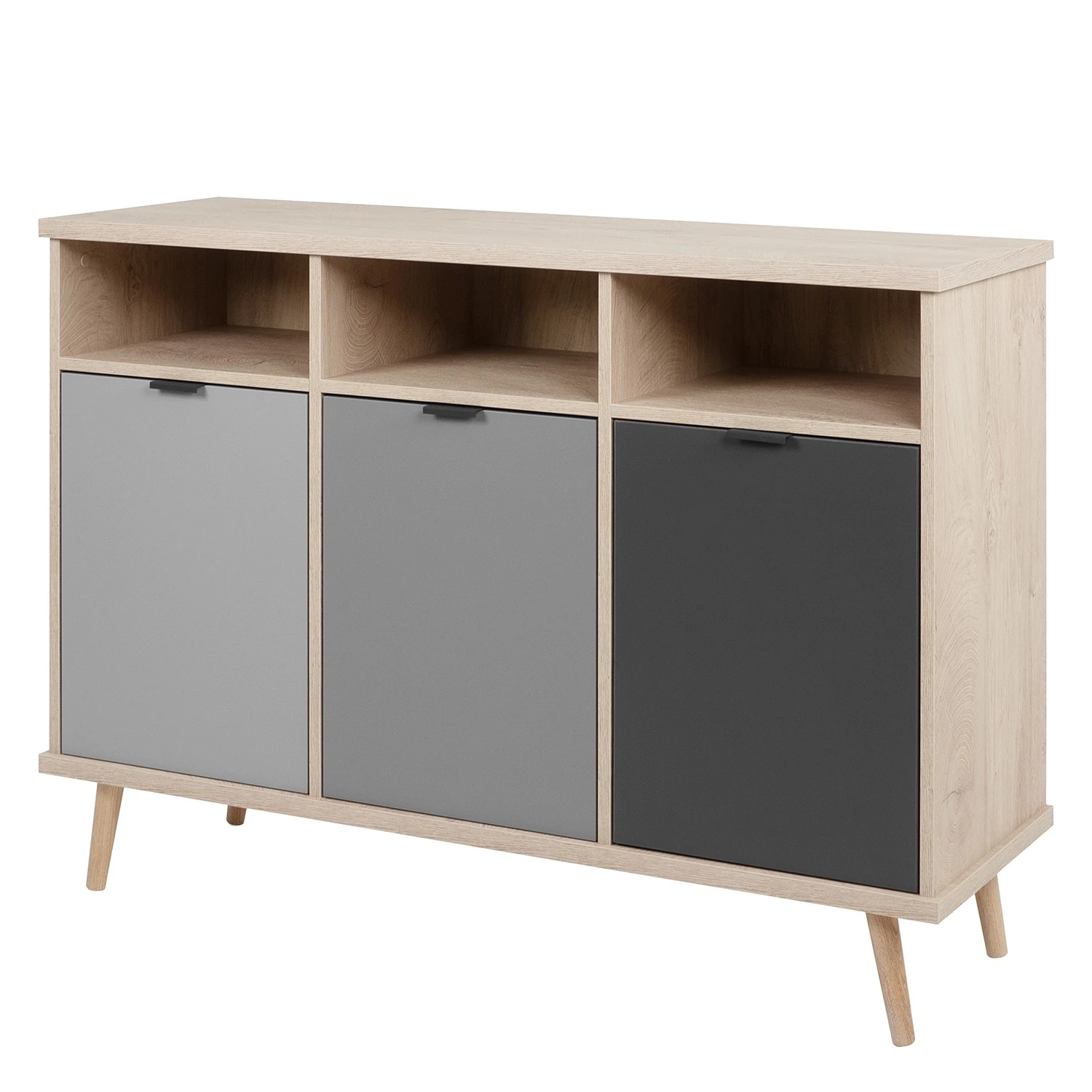 Mørteens Sideboard Elysian - Grau / Eiche Dekor 1 Mørteens Sideboard Elysian - Grau / Eiche Dekor
