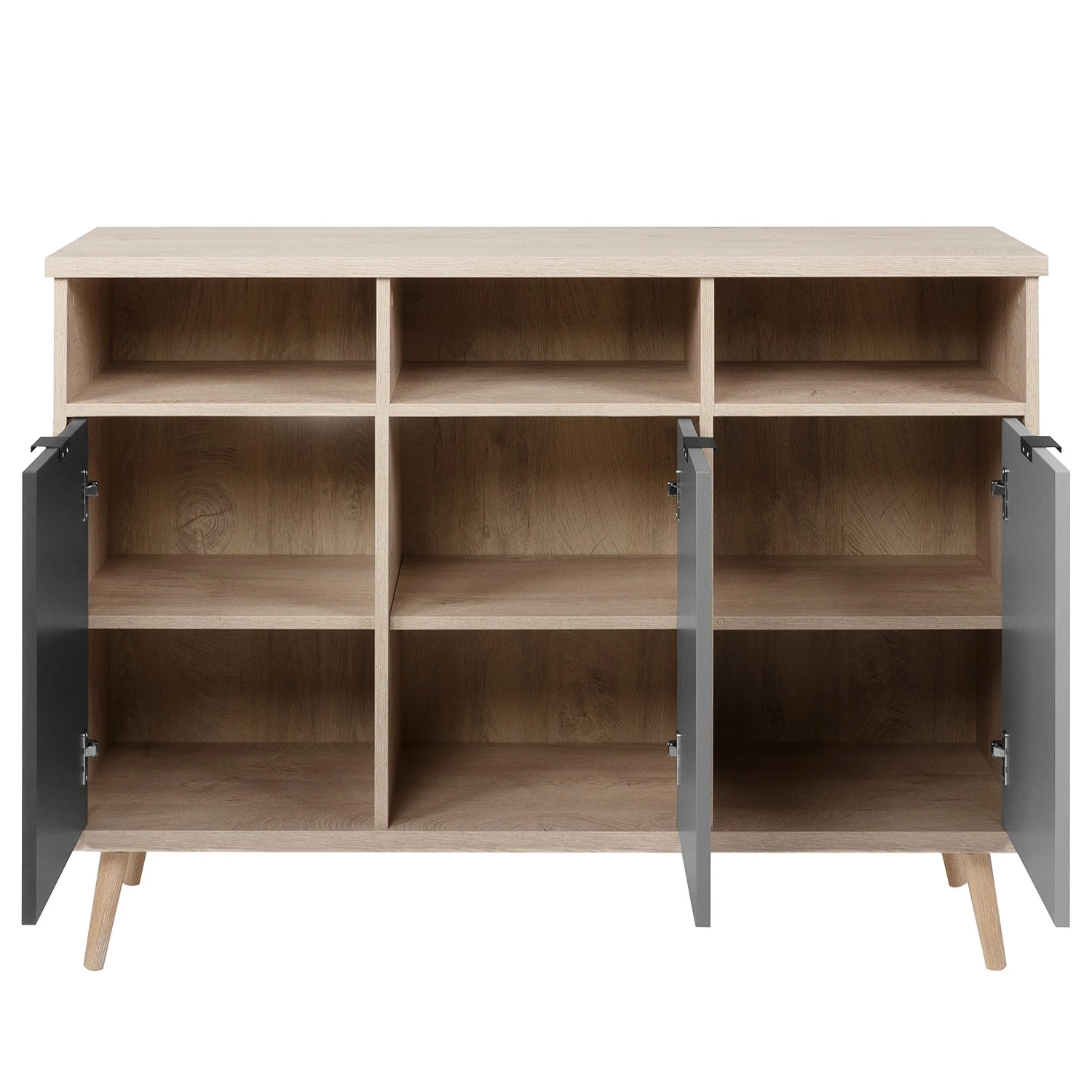 Mørteens Sideboard Elysian - Grau / Eiche Dekor 7 Mørteens Sideboard Elysian - Grau / Eiche Dekor – Bild 7