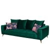 Jack & Alice Sofa Polich (3-Sitzer) - Samt - Dunkelgrün