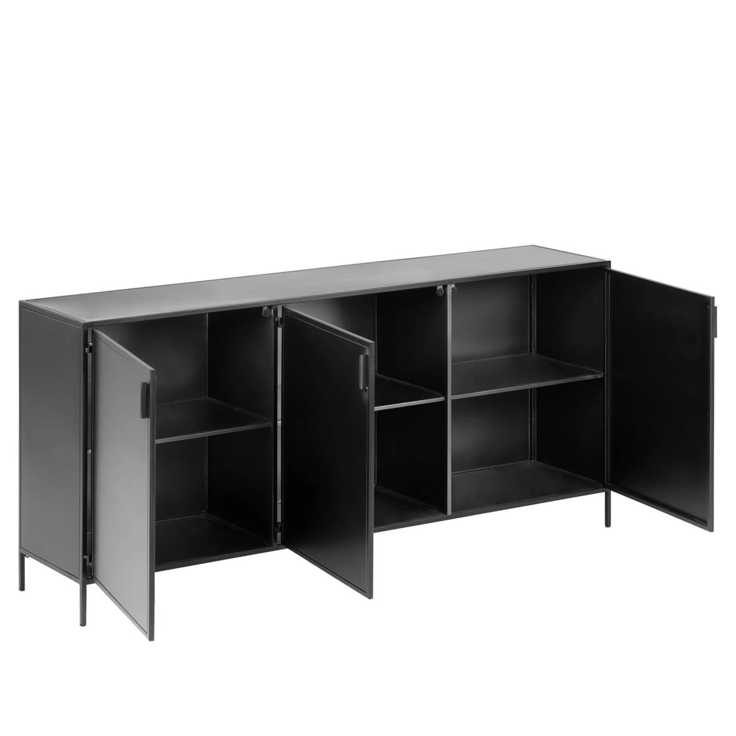 Red Living Sideboard Exford - Metall - Schwarz 4 Red Living Sideboard Exford - Metall - Schwarz – Bild 4