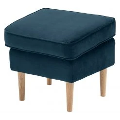 Fredriks Polsterhocker Bonham - Samt - Marineblau