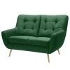 Fredriks Sofa Sawston I (2 -Sitzer) - Samt - Grün
