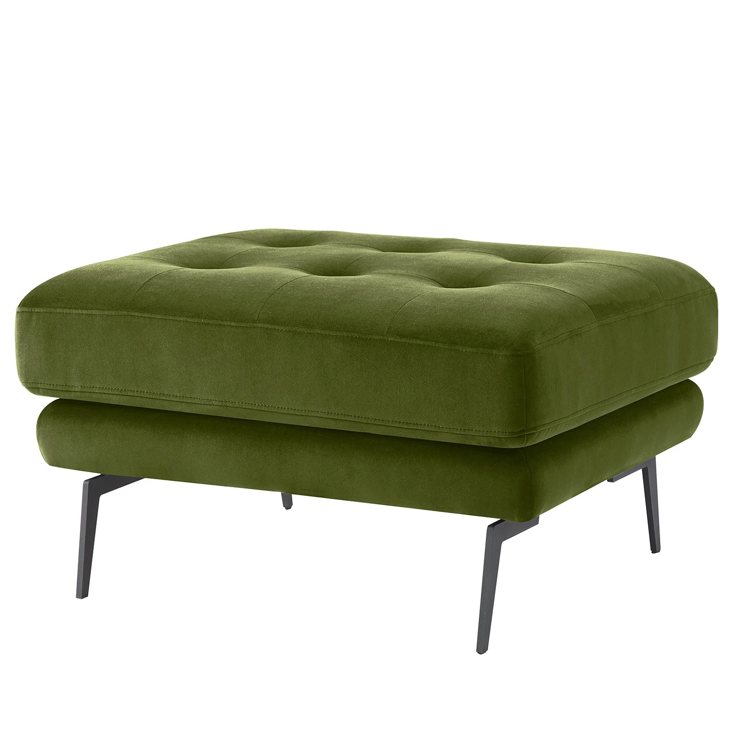 Mørteens Polsterhocker Hamina II - Samt - Avocado 1 Mørteens Polsterhocker Hamina II - Samt - Avocado