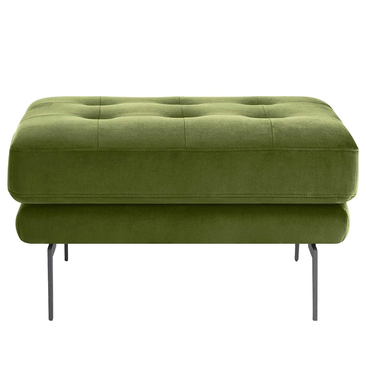 Mørteens Polsterhocker Hamina II - Samt - Avocado 5 Mørteens Polsterhocker Hamina II - Samt - Avocado – Bild 5