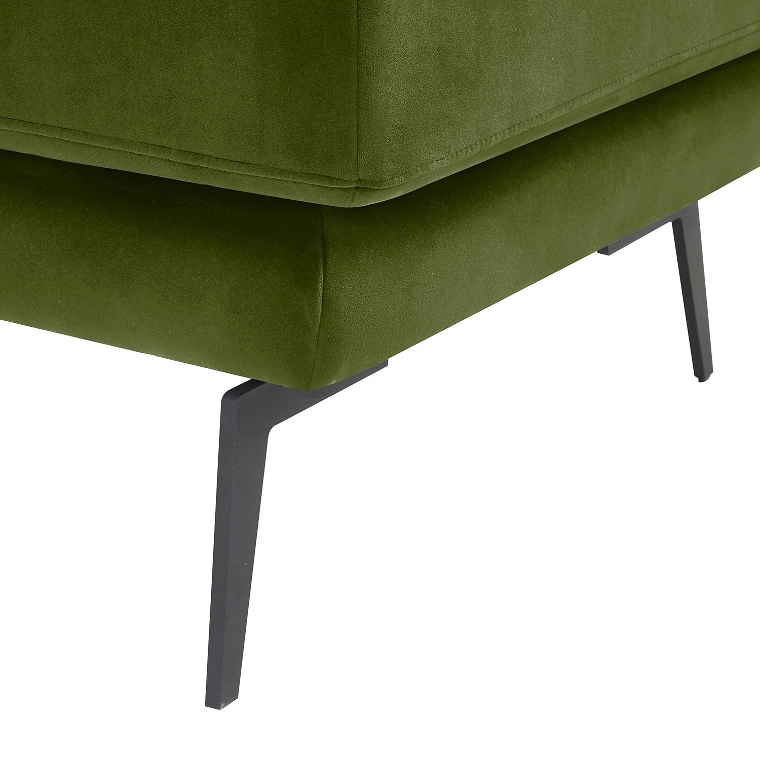 Mørteens Polsterhocker Hamina II - Samt - Avocado 7 Mørteens Polsterhocker Hamina II - Samt - Avocado – Bild 7