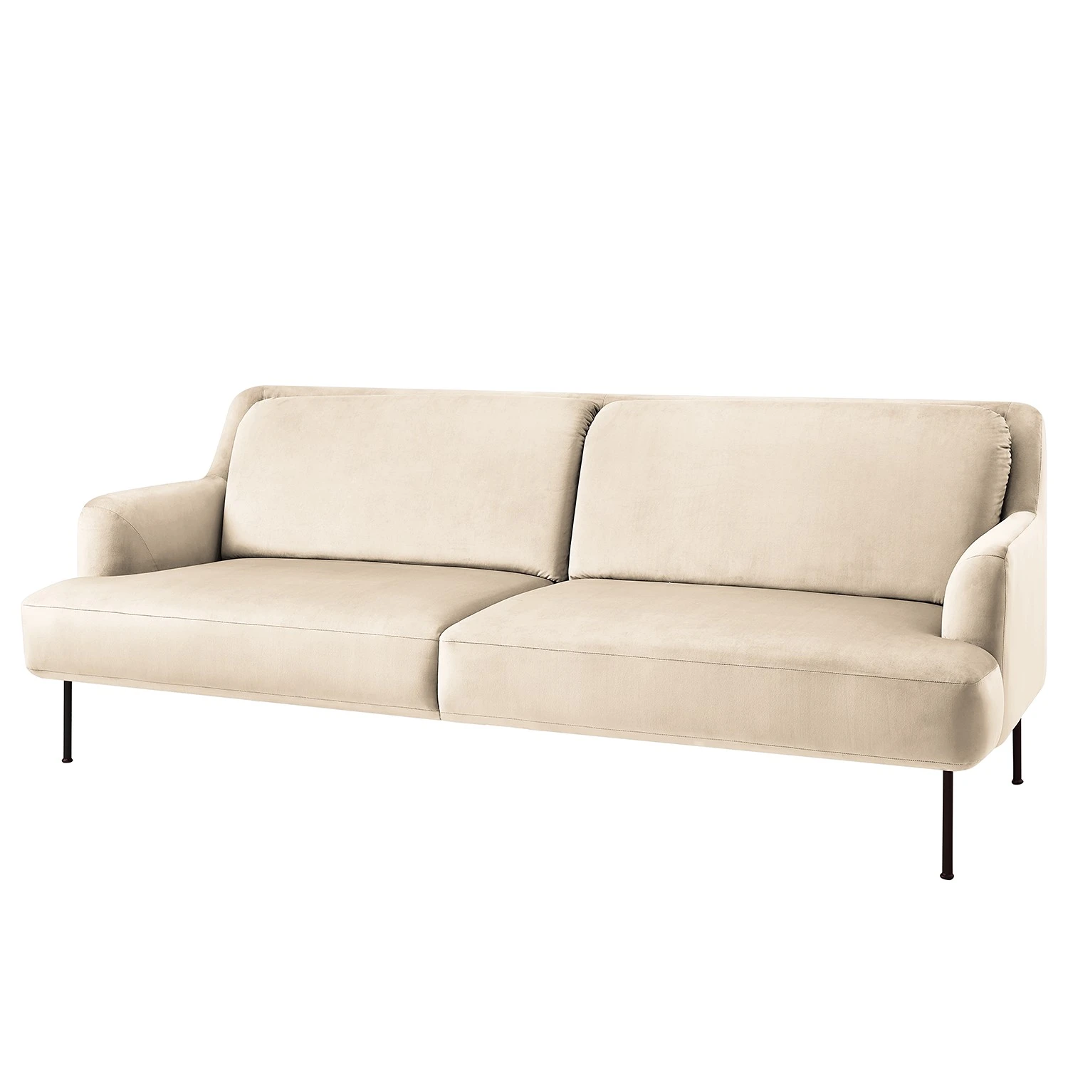 Fredriks Sofa Bleecker (3-Sitzer) - Samt - Creme 1 Fredriks Sofa Bleecker (3-Sitzer) - Samt - Creme