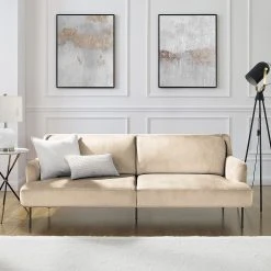 Fredriks Sofa Bleecker (3-Sitzer) - Samt - Creme 14 Fredriks Sofa Bleecker (3-Sitzer) - Samt - Creme -Wohnzimmermöbel boutique en ligne 1000216233 210107 16315400290 MOOD DETAILS P000000001000216233 mood