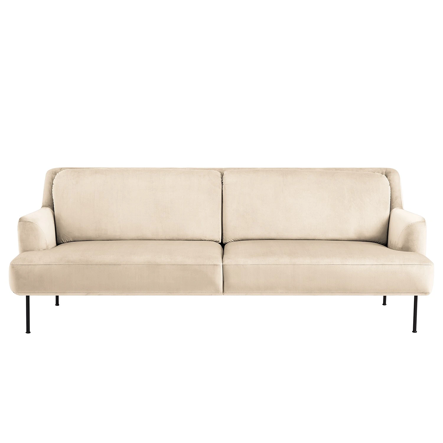 Fredriks Sofa Bleecker (3-Sitzer) - Samt - Creme 5 Fredriks Sofa Bleecker (3-Sitzer) - Samt - Creme – Bild 5