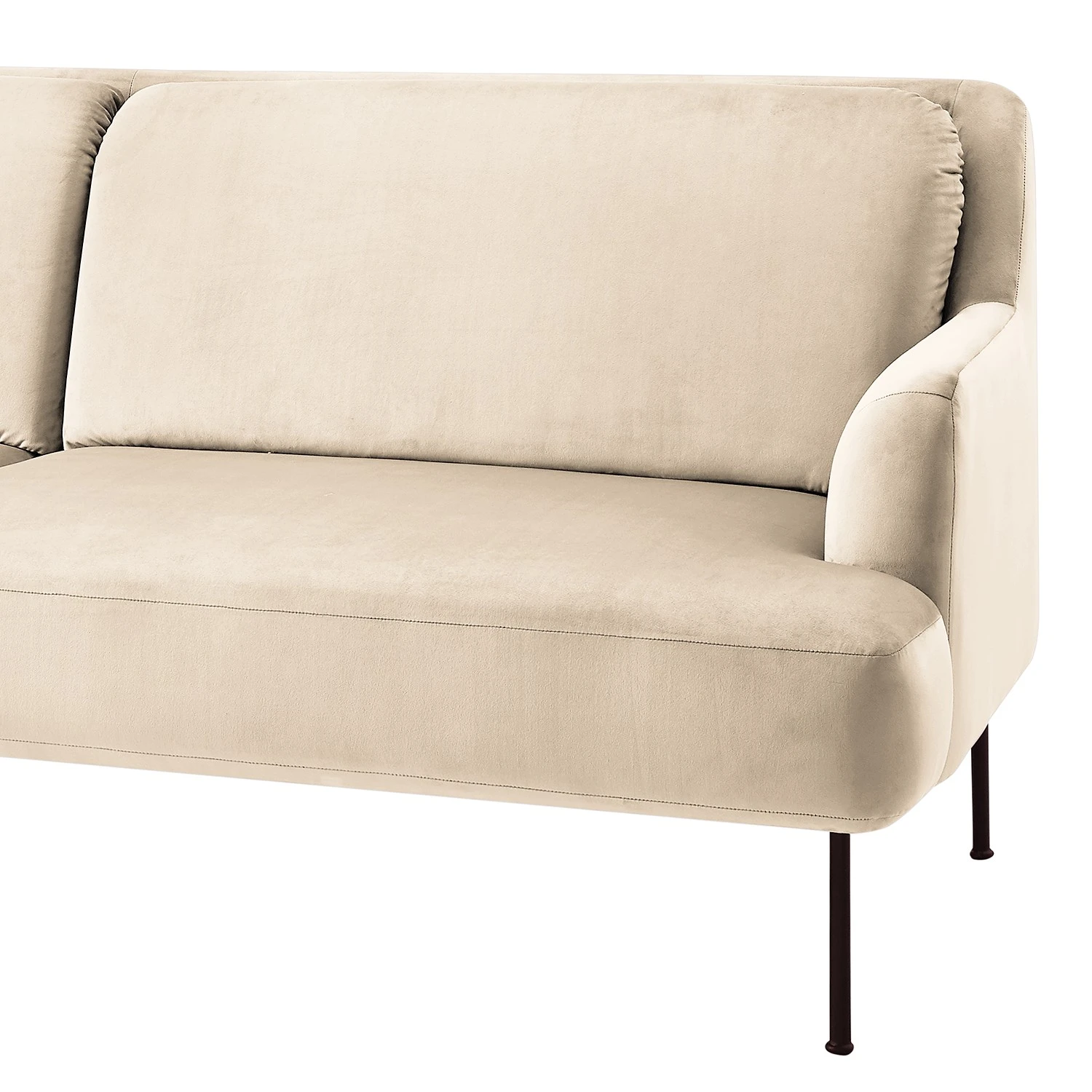 Fredriks Sofa Bleecker (3-Sitzer) - Samt - Creme 10 Fredriks Sofa Bleecker (3-Sitzer) - Samt - Creme – Bild 10